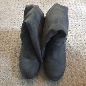 Faux Leather Boots